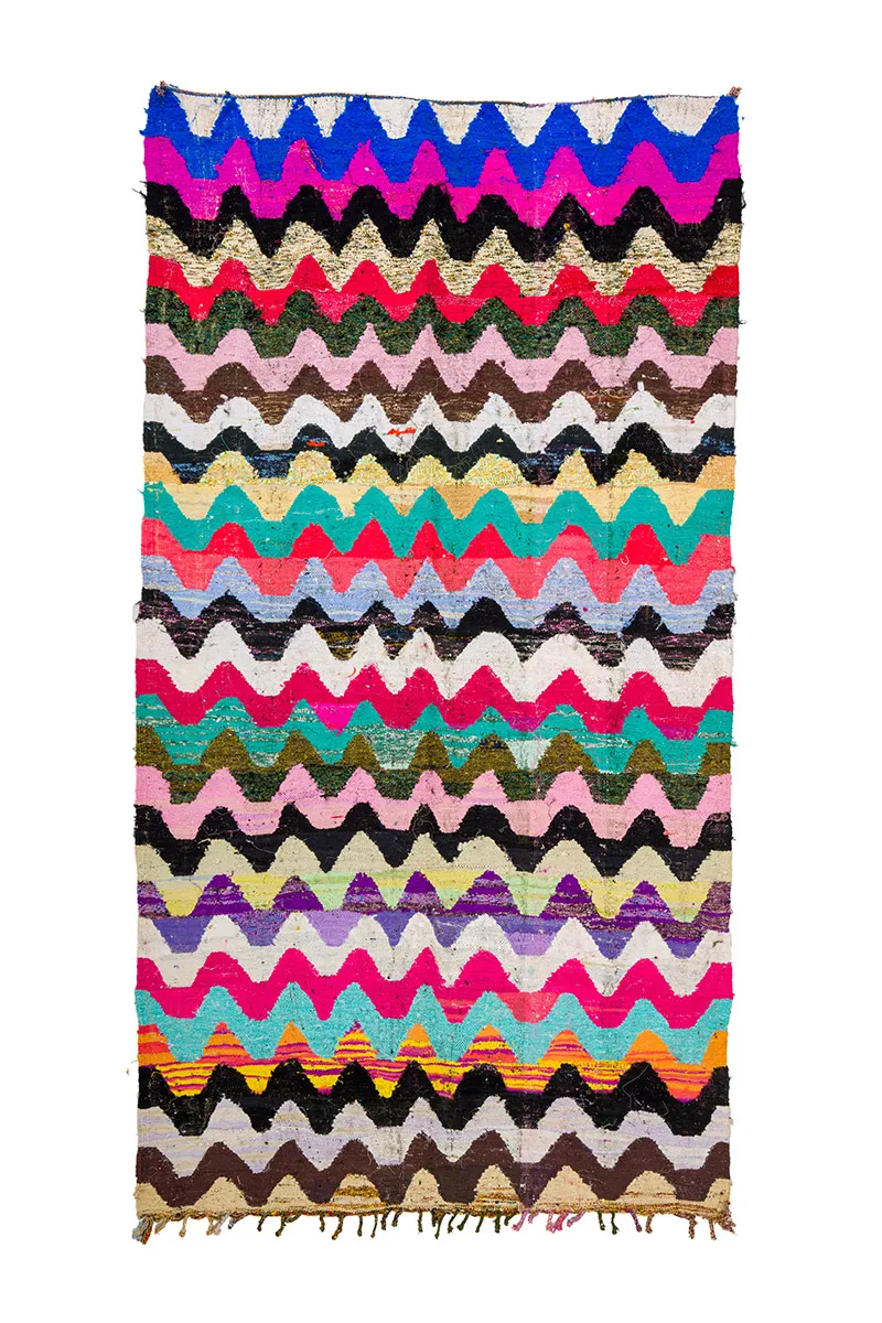 Marokkansk berber tæppe Boucherouite 165 x 305 cm