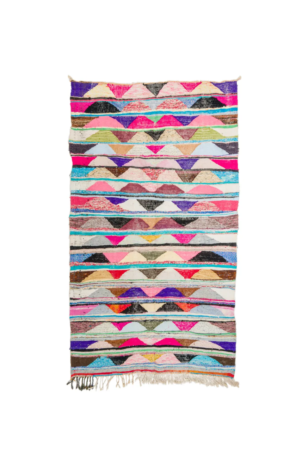 Marokkansk berber tæppe Boucherouite 145 x 250 cm