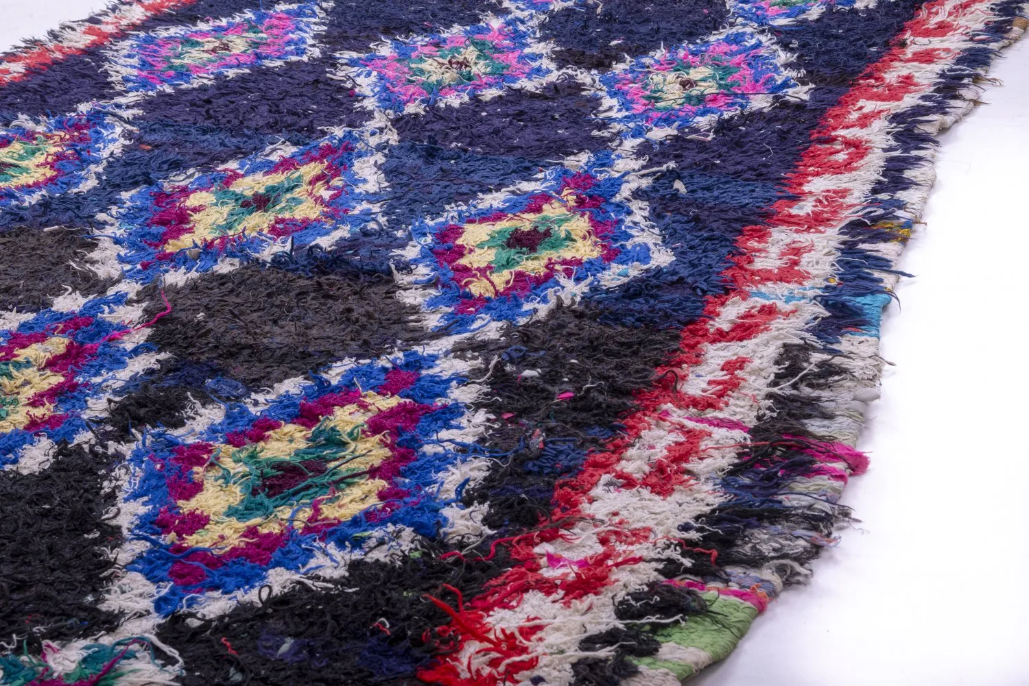 Marokkansk berber tæppe Boucherouite 265 x 140 cm