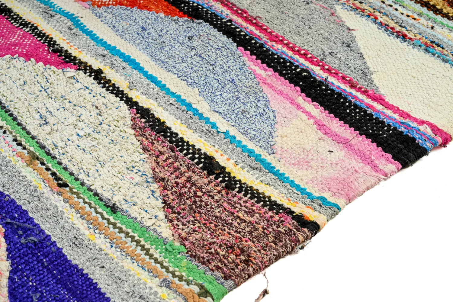 Marokkansk berber tæppe Boucherouite 145 x 250 cm