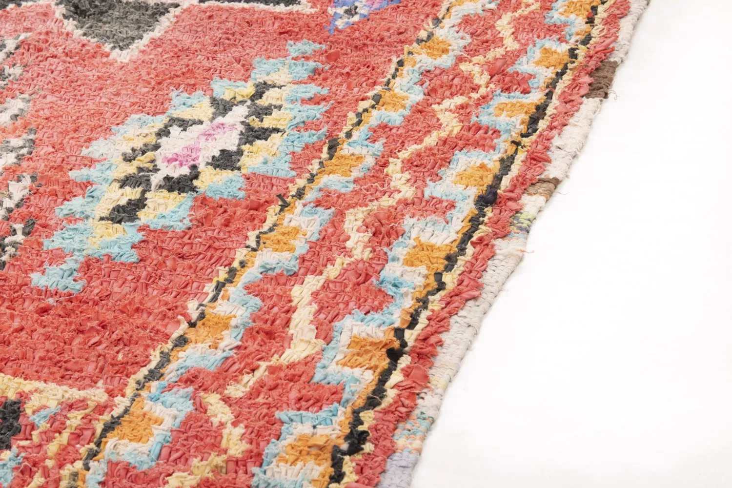 Marokkansk berber tæppe Boucherouite 275 x 130 cm