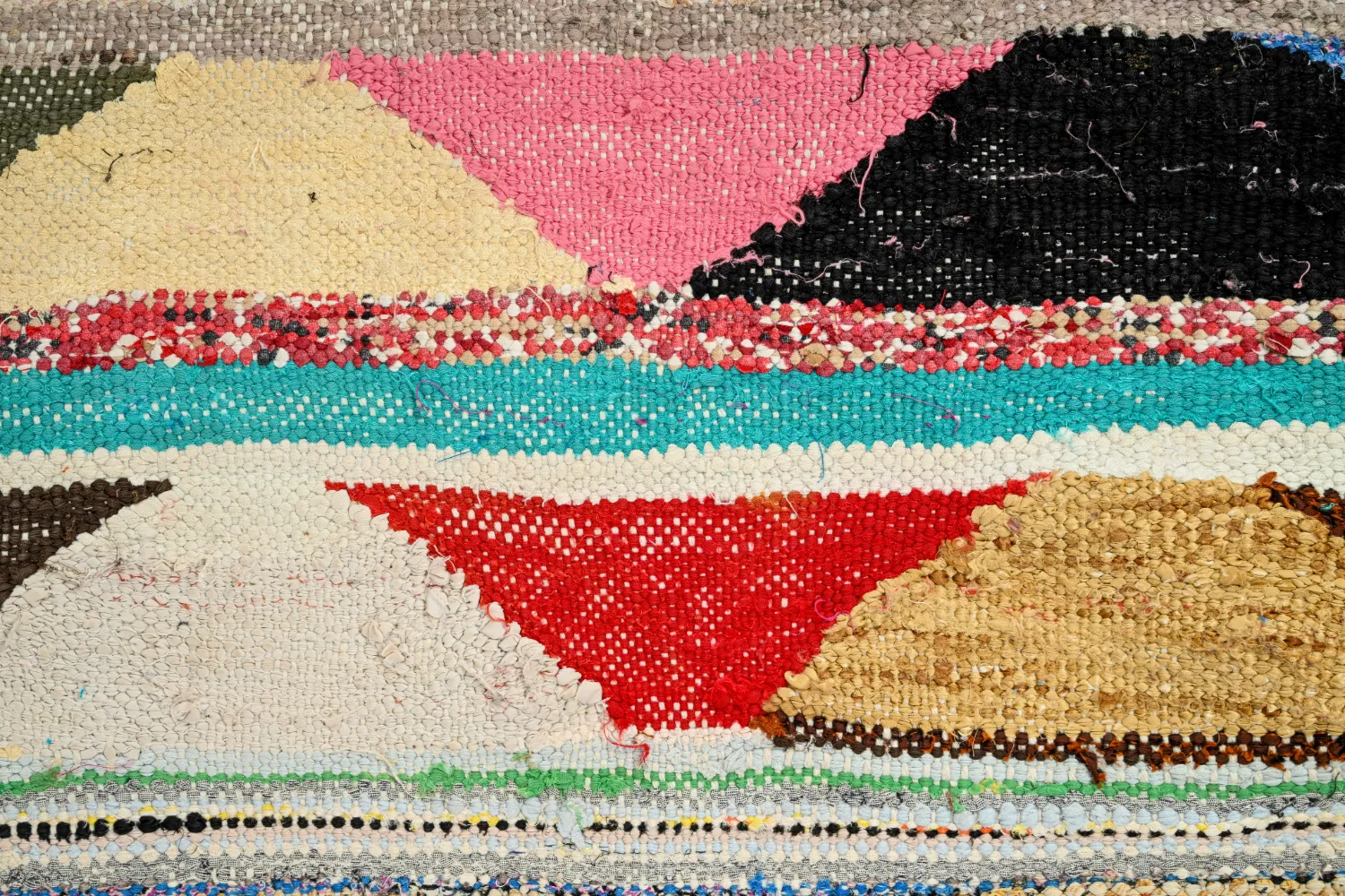 Marokkansk berber tæppe Boucherouite 145 x 250 cm
