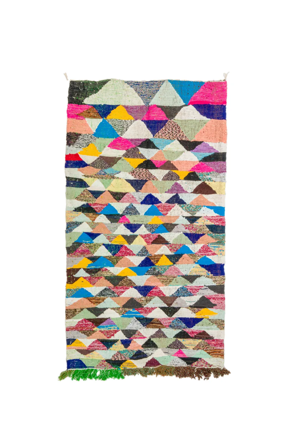 Marokkansk berber tæppe Boucherouite 125 x 225 cm