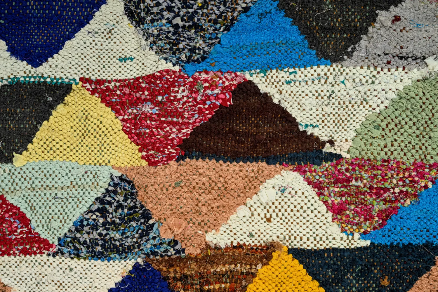 Marokkansk berber tæppe Boucherouite 125 x 225 cm