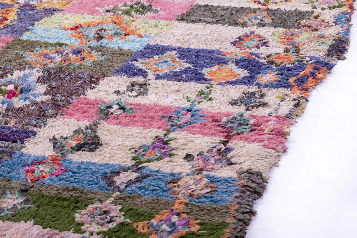 Marokkansk berber tæppe Boucherouite 275 x 145 cm