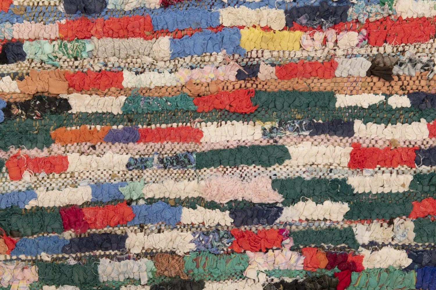Marokkansk berber tæppe Boucherouite 225 x 170 cm