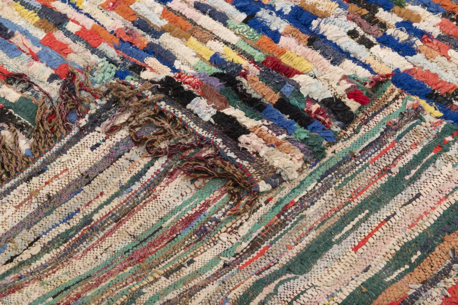 Marokkansk berber tæppe Boucherouite 225 x 170 cm
