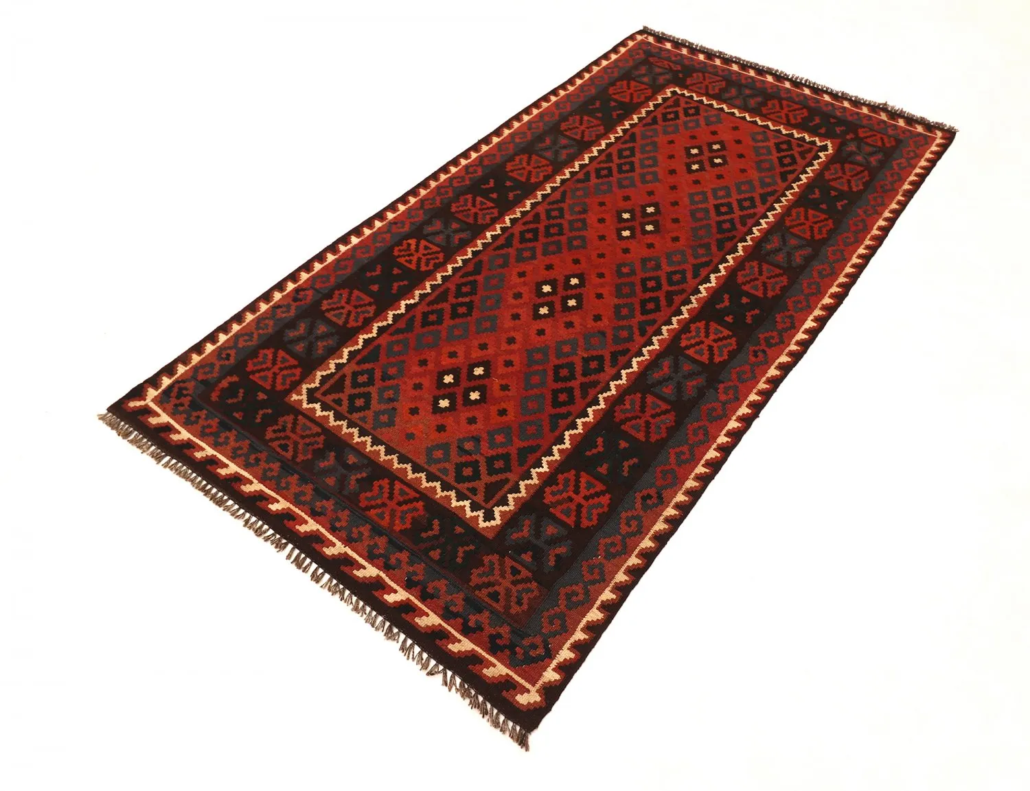 Orientalsk kelimtæppe 202 x 109 cm