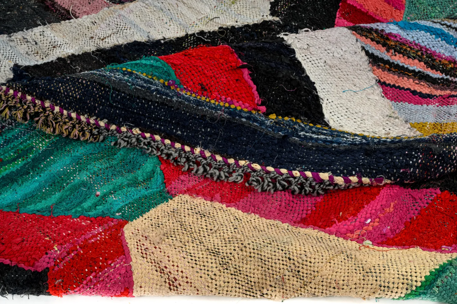 Marokkansk berber tæppe Boucherouite 165 x 290 cm