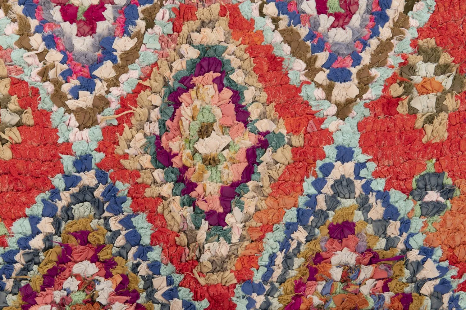 Marokkansk berber tæppe Boucherouite 285 x 100 cm