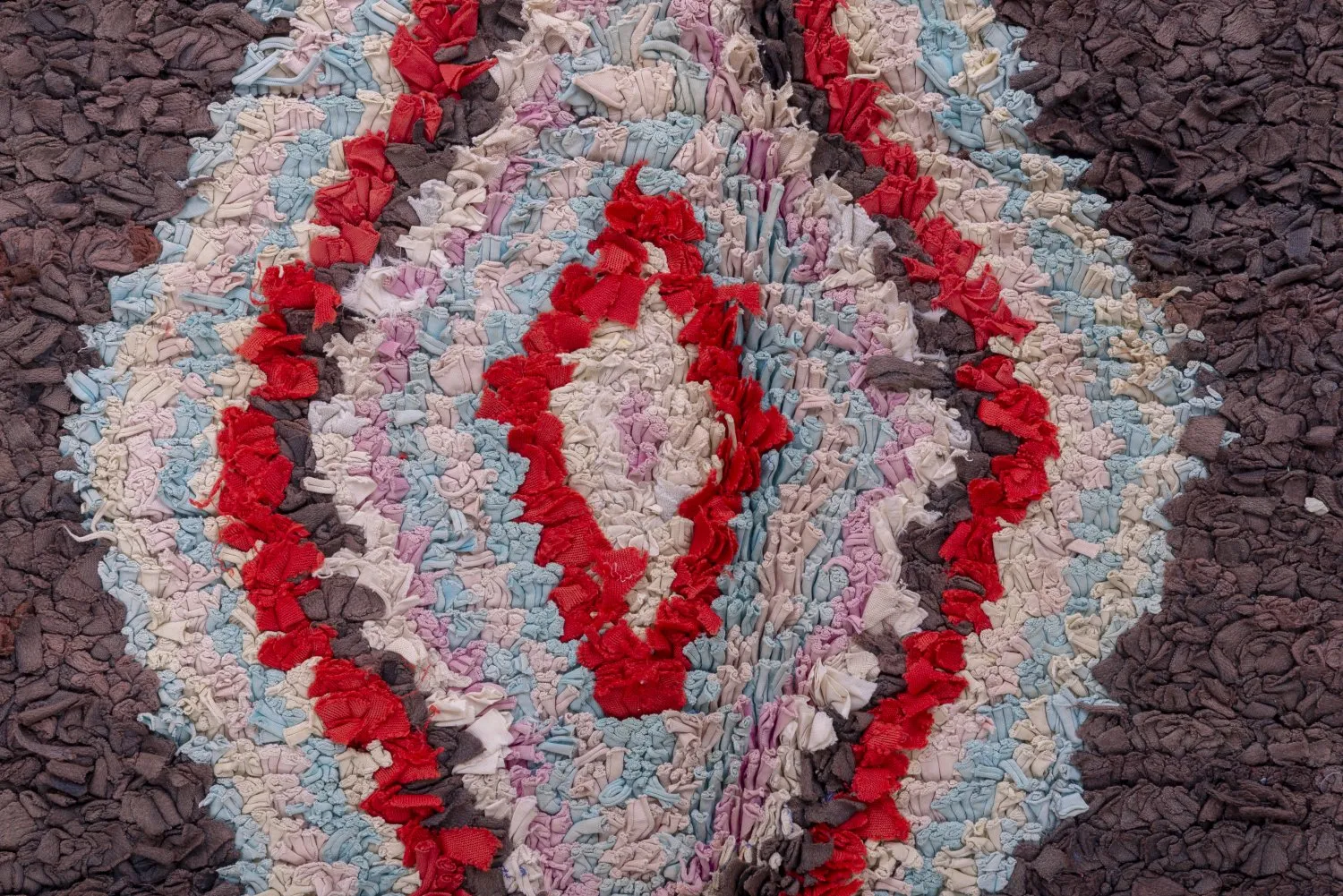 Marokkansk berber tæppe Boucherouite 270 x 150 cm