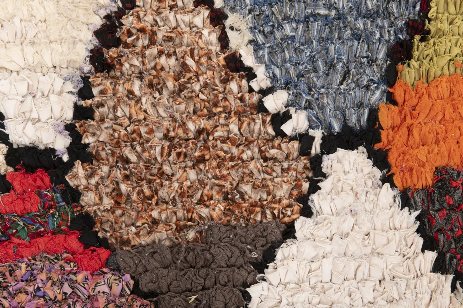 Marokkansk berber tæppe Boucherouite 200 x 145 cm