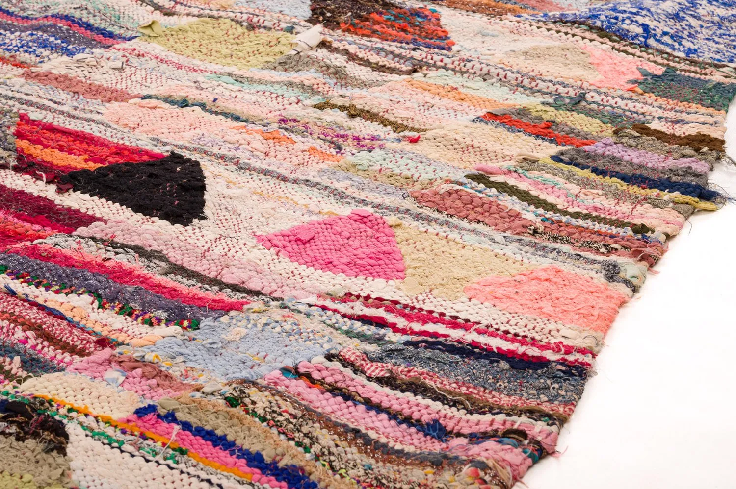 Marokkansk berber tæppe Boucherouite 140 x 275 cm