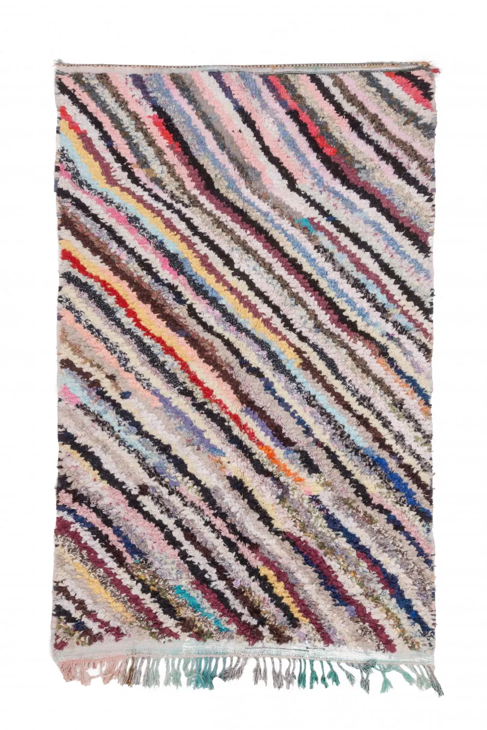 Marokkansk berber tæppe Boucherouite 240 x 150 cm
