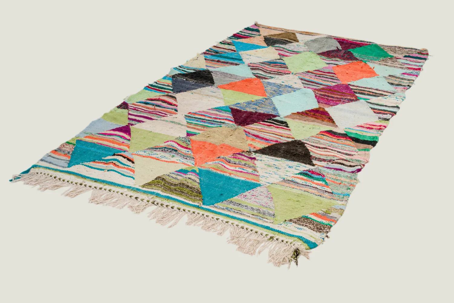 Marokkansk berber tæppe Boucherouite 140 x 250 cm