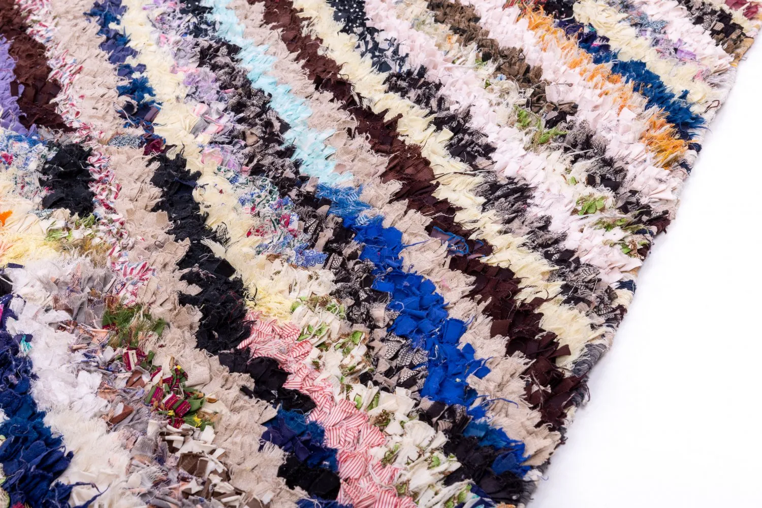 Marokkansk berber tæppe Boucherouite 240 x 150 cm
