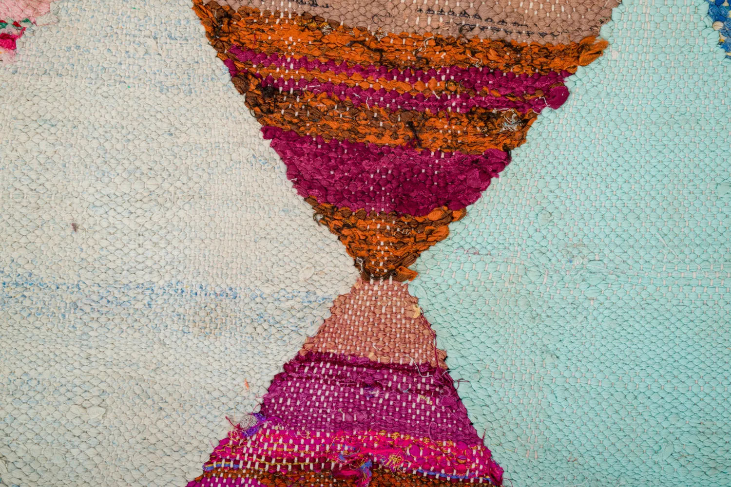 Marokkansk berber tæppe Boucherouite 140 x 250 cm