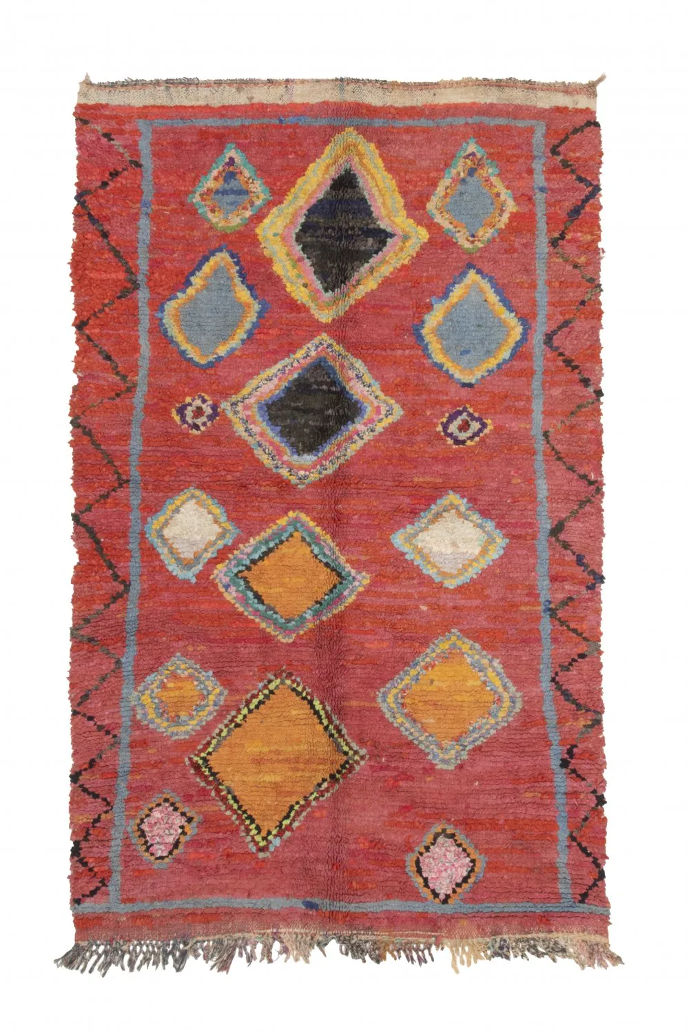 Marokkansk berber tæppe Boucherouite 200 x 120 cm