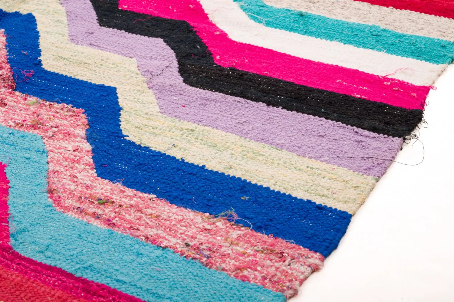 Marokkansk berber tæppe Boucherouite 130 x 195 cm