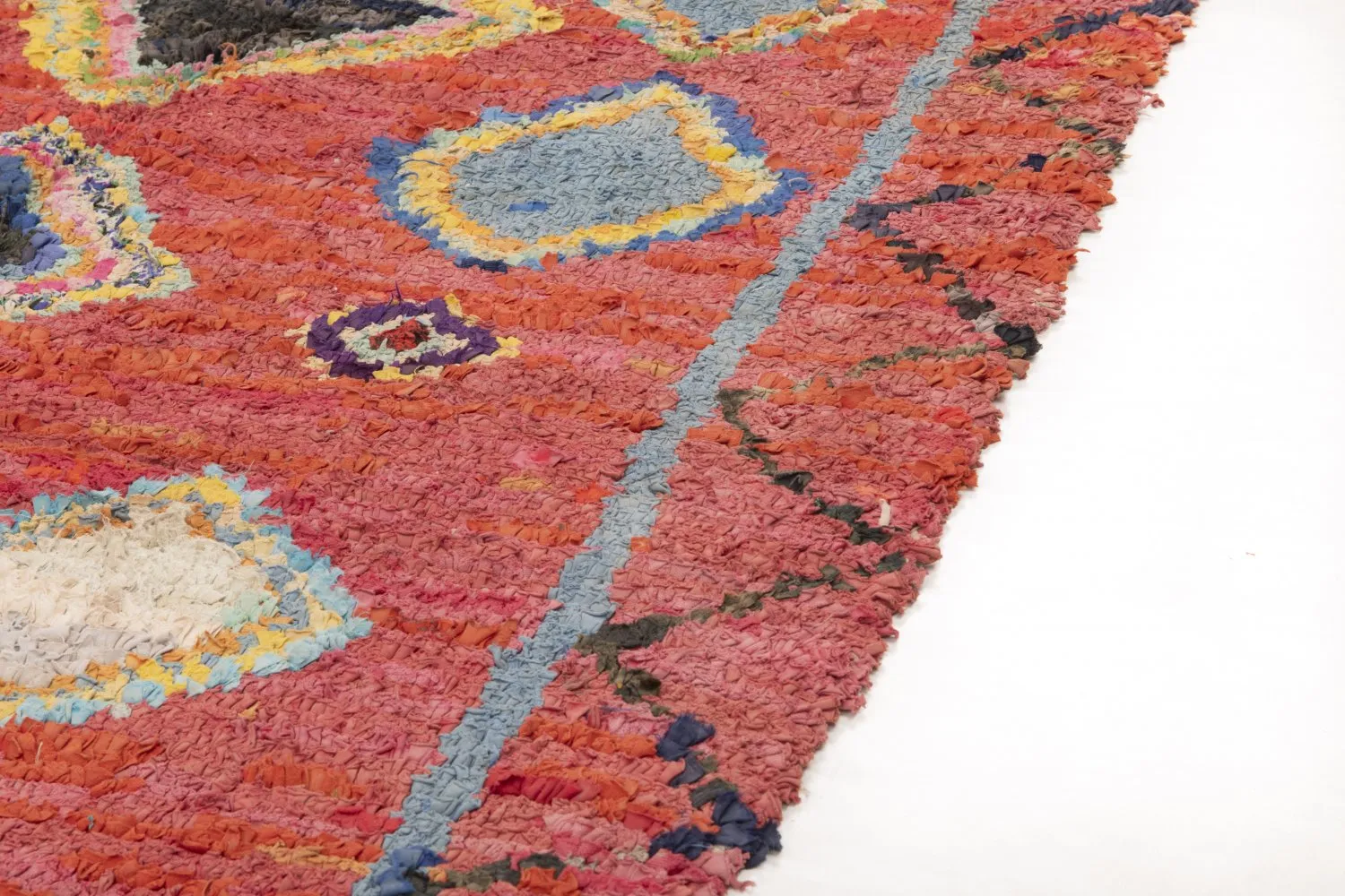 Marokkansk berber tæppe Boucherouite 200 x 120 cm