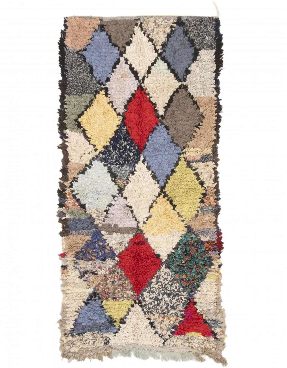 Marokkansk berber tæppe Boucherouite 190 x 100 cm