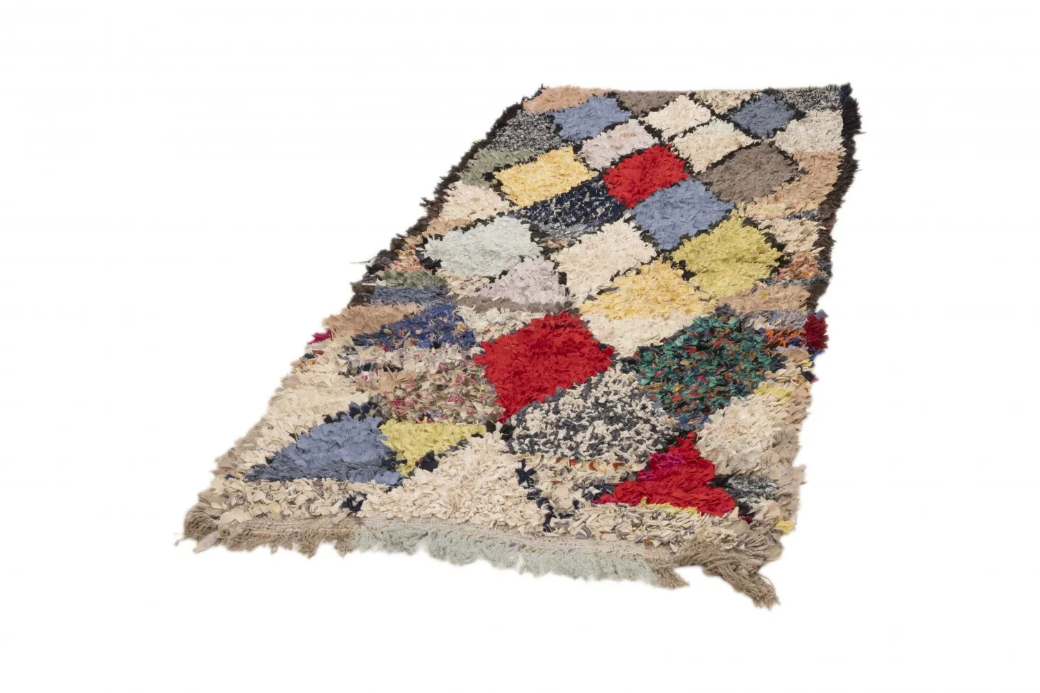 Marokkansk berber tæppe Boucherouite 190 x 100 cm