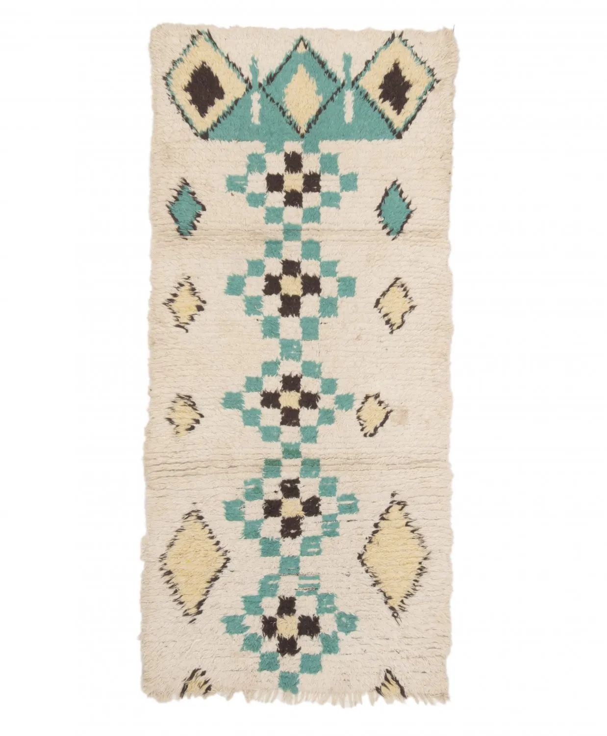 Marokkansk berber tæppe Boucherouite 175 x 85 cm