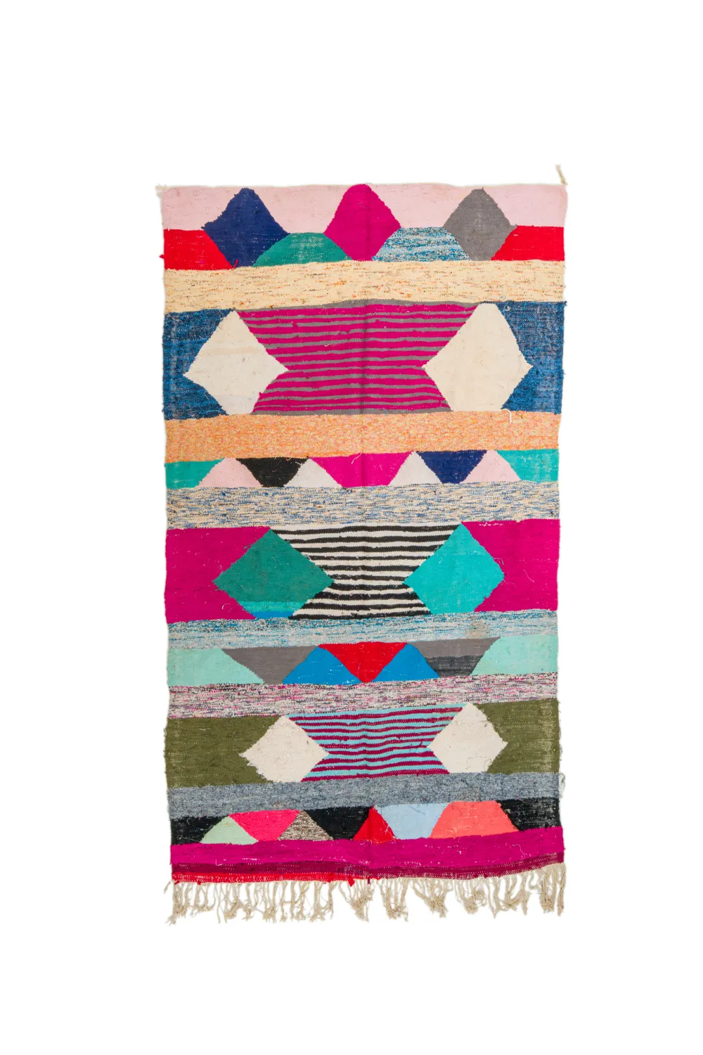 Marokkansk berber tæppe Boucherouite 145 x 250 cm