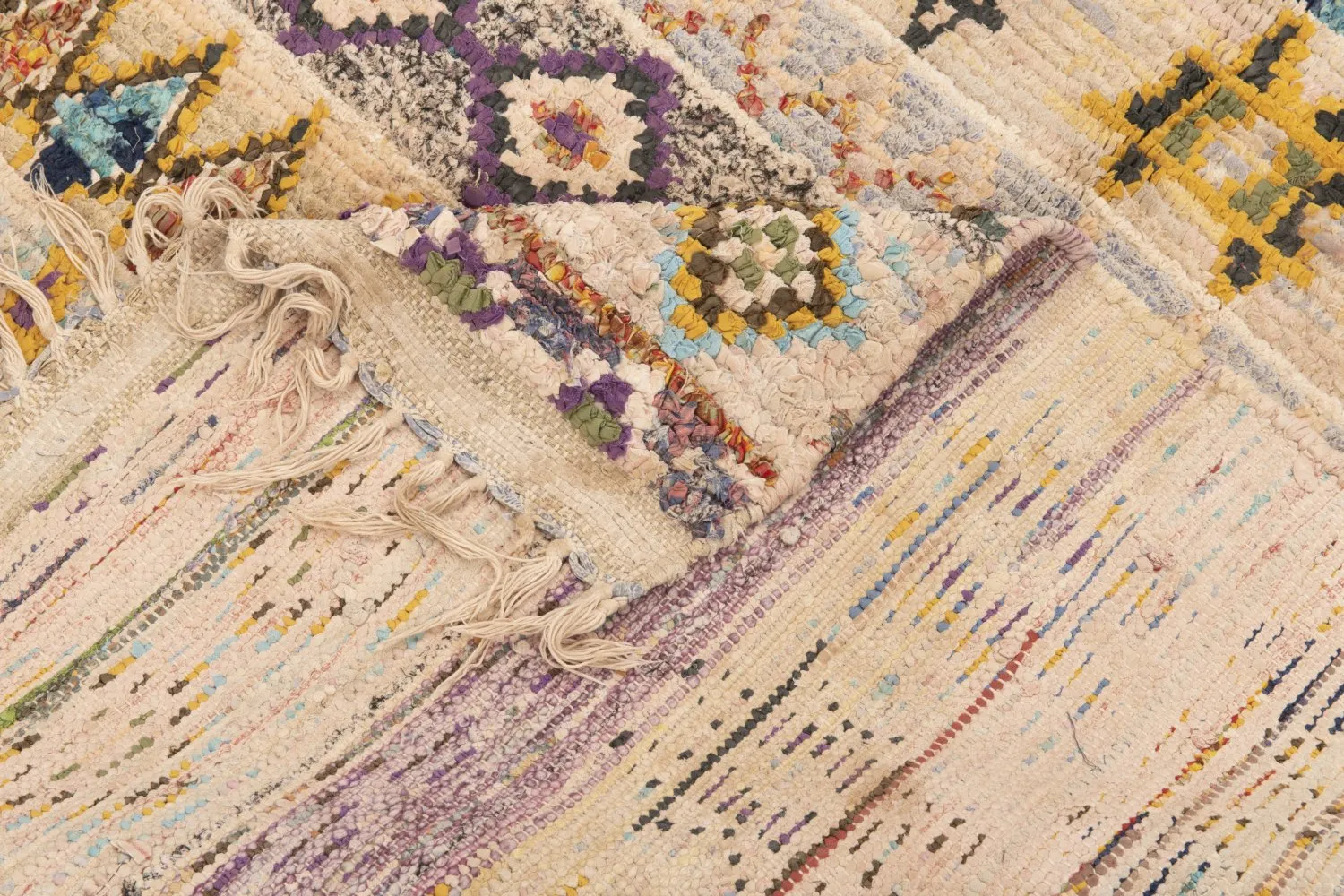 Marokkansk berber tæppe Boucherouite 195 x 115 cm