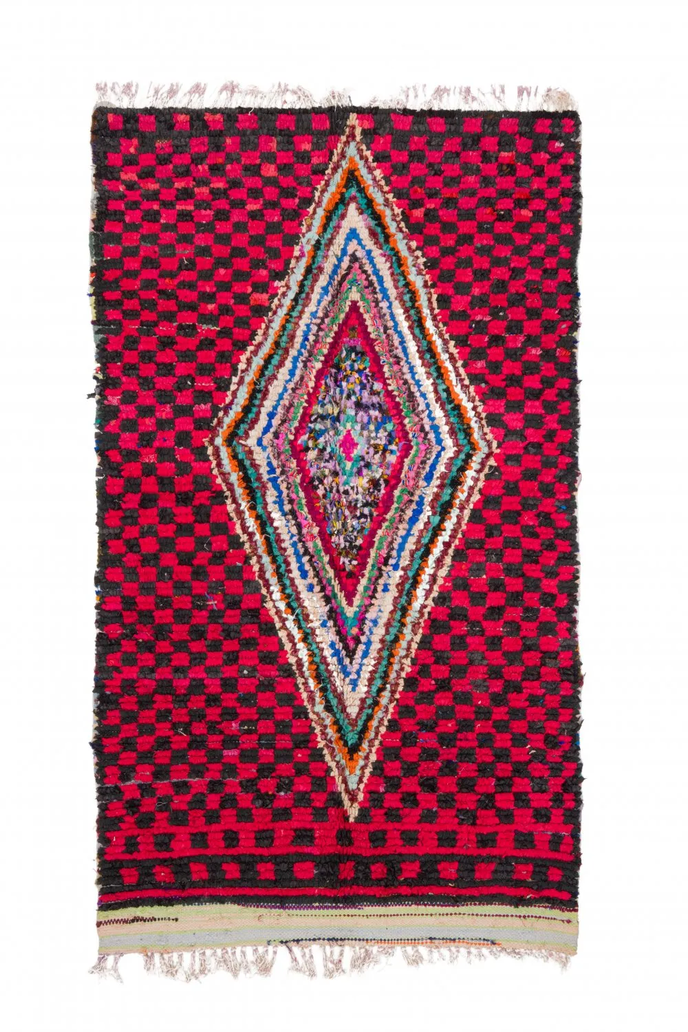 Marokkansk berber tæppe Boucherouite 255 x 145 cm