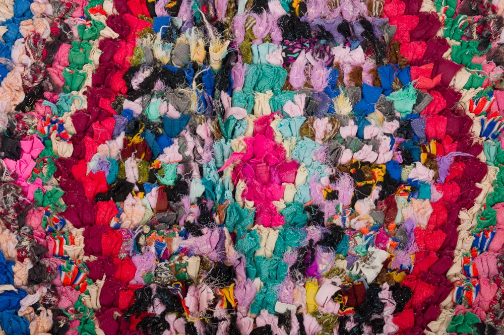 Marokkansk berber tæppe Boucherouite 255 x 145 cm