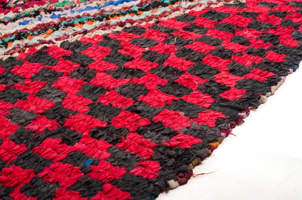 Marokkansk berber tæppe Boucherouite 255 x 145 cm