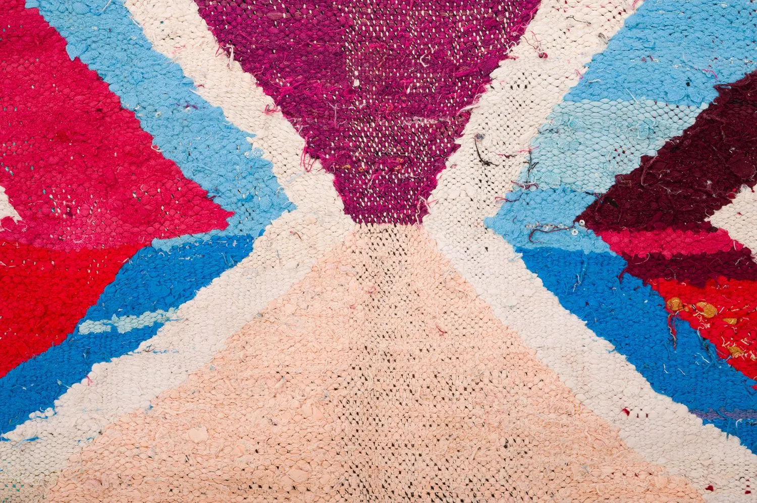 Marokkansk berber tæppe Boucherouite 150 x 315 cm