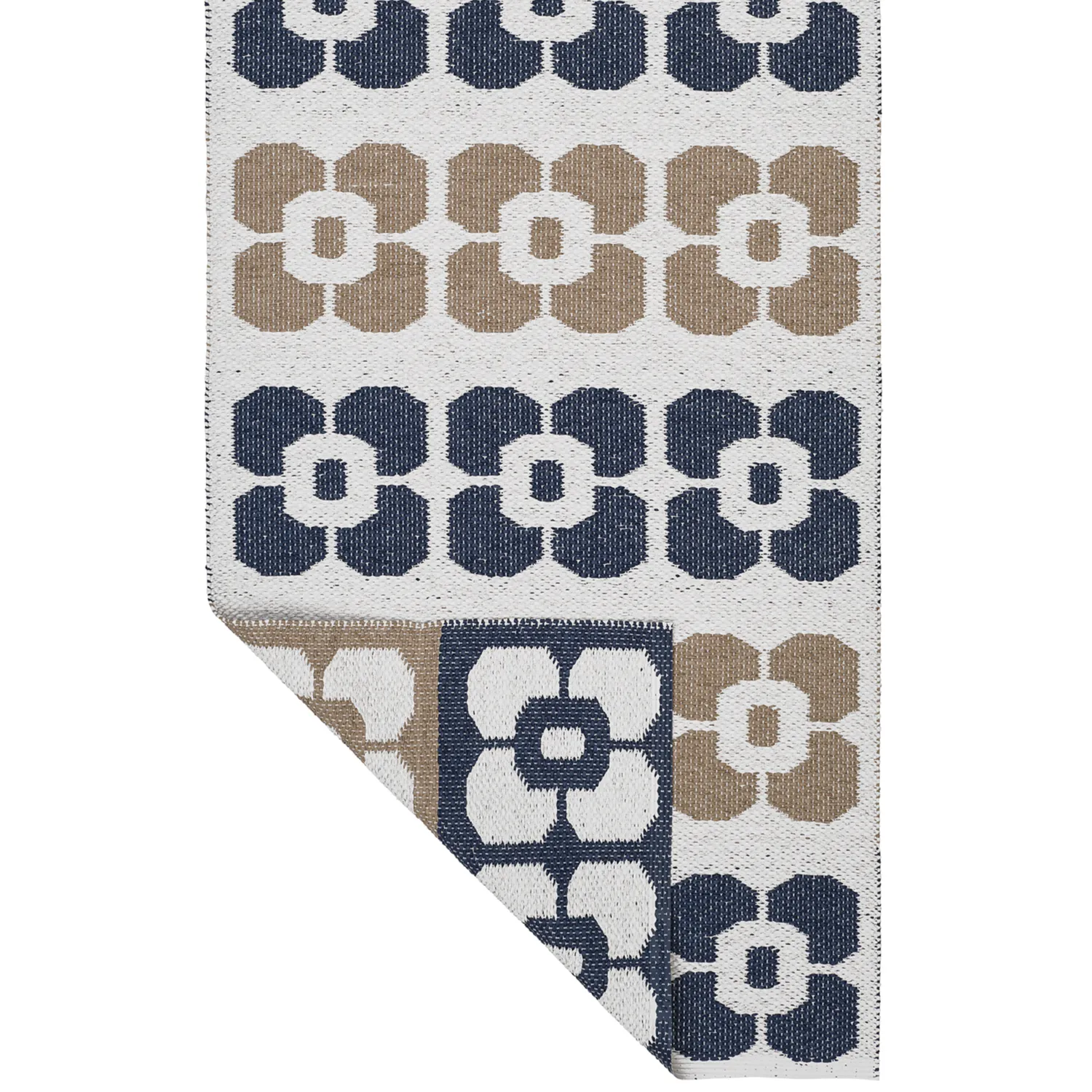 Plasttæpper - Horredsmattan Florian (marineblå)