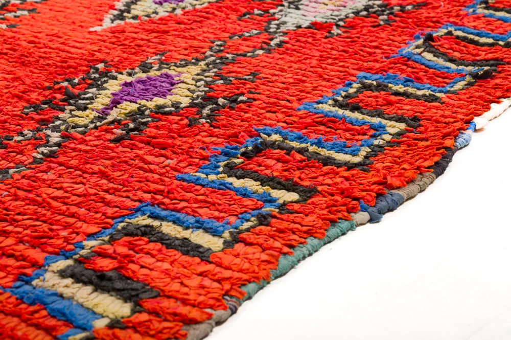 Marokkansk berber tæppe Boucherouite 285 x 135 cm