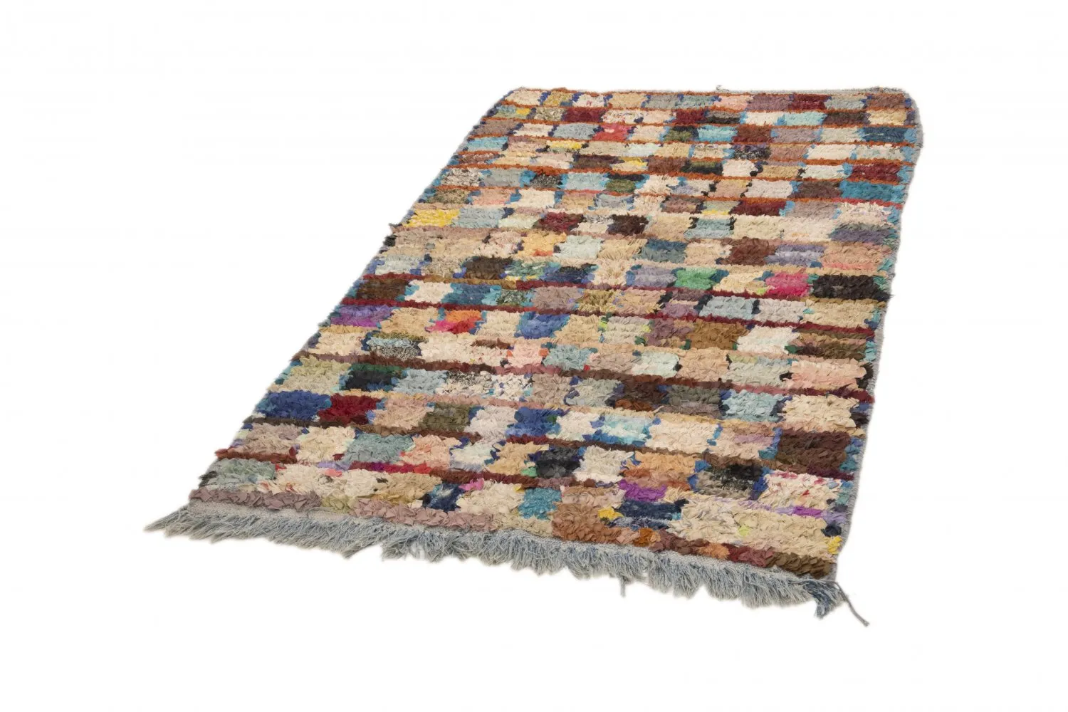 Marokkansk berber tæppe Boucherouite 205 x 115 cm