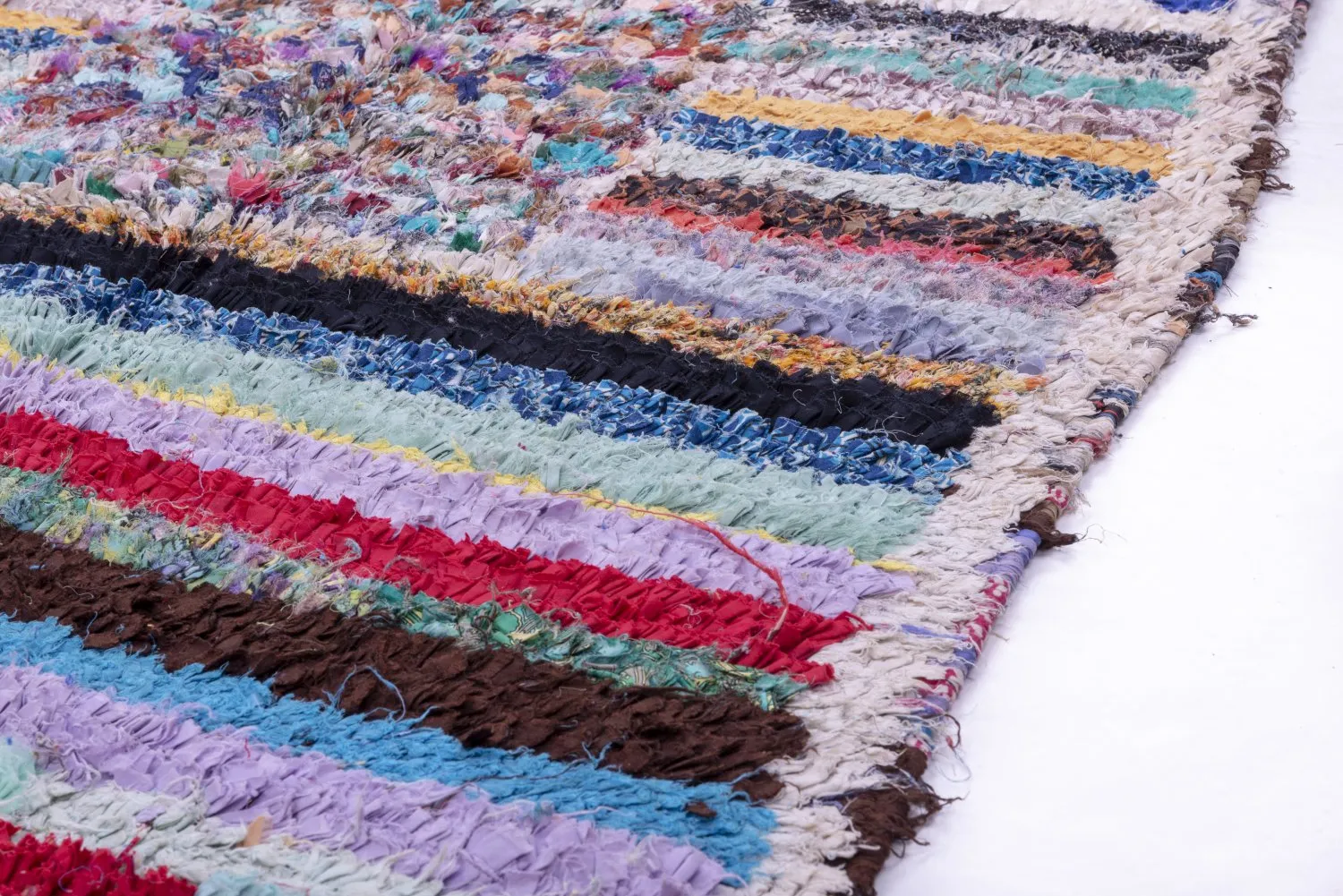Marokkansk berber tæppe Boucherouite 280 x 110 cm