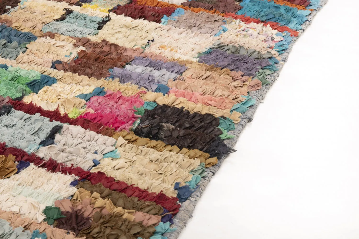 Marokkansk berber tæppe Boucherouite 205 x 115 cm