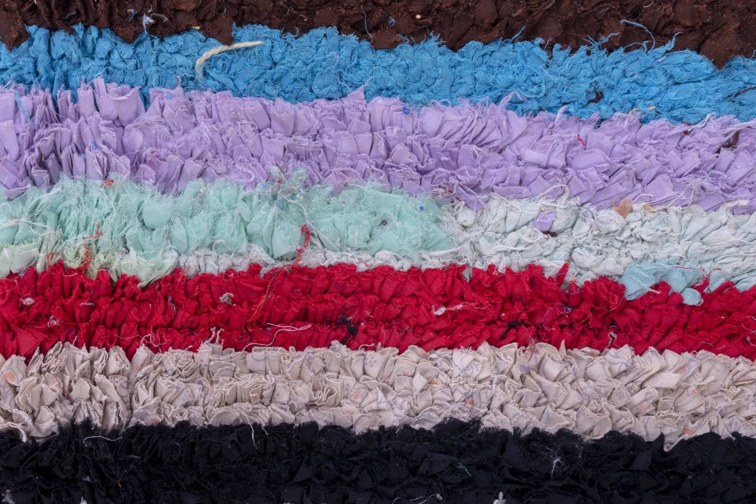 Marokkansk berber tæppe Boucherouite 280 x 110 cm