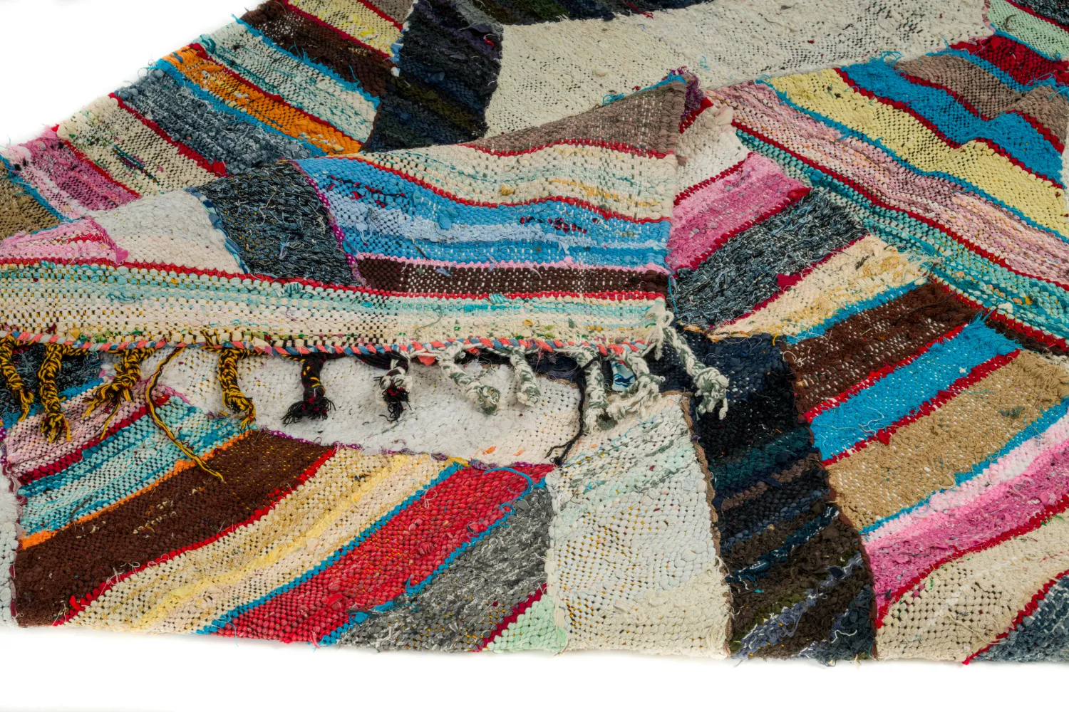 Marokkansk berber tæppe Boucherouite 125 x 265 cm