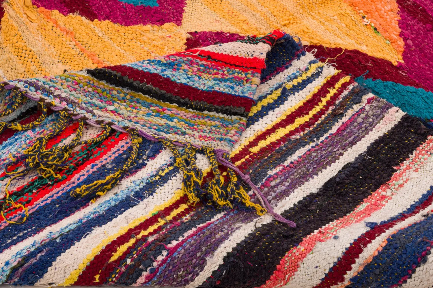 Marokkansk berber tæppe Boucherouite 150 x 285 cm