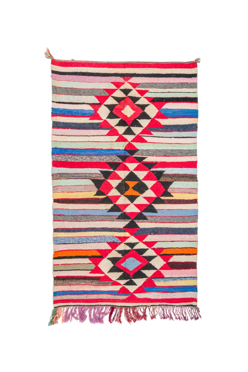 Marokkansk berber tæppe Boucherouite 145 x 250 cm