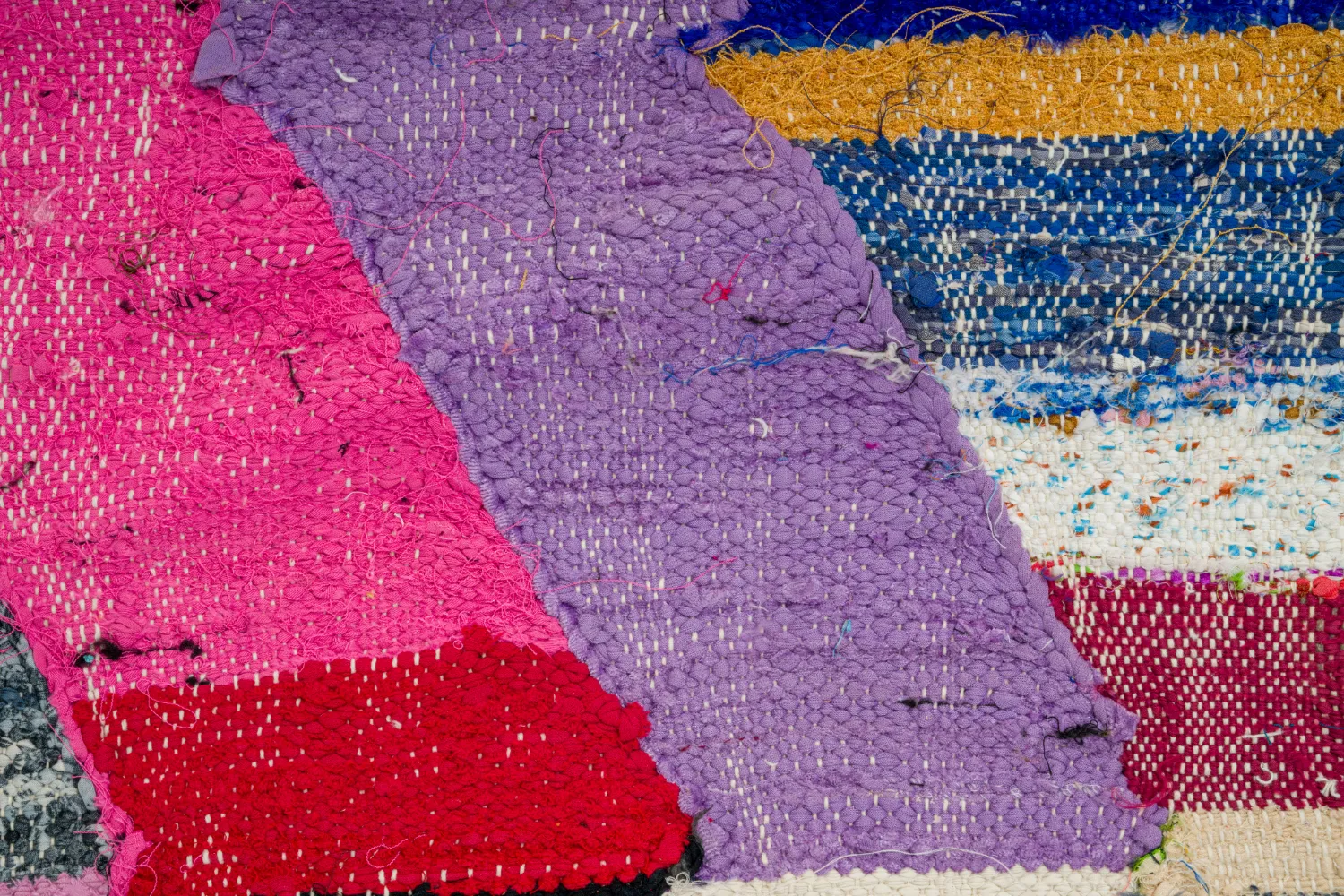 Marokkansk berber tæppe Boucherouite 130 x 225 cm