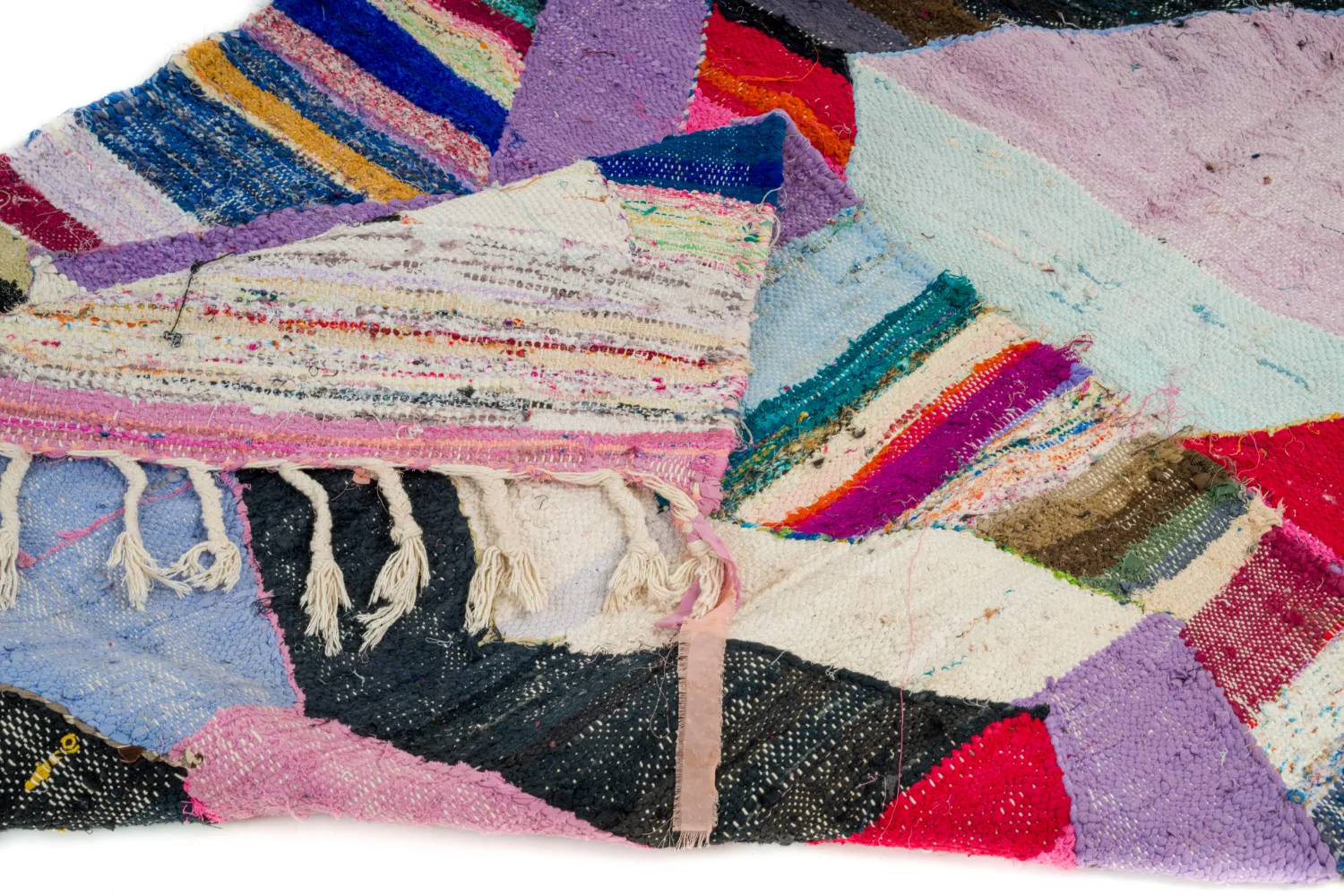 Marokkansk berber tæppe Boucherouite 130 x 225 cm