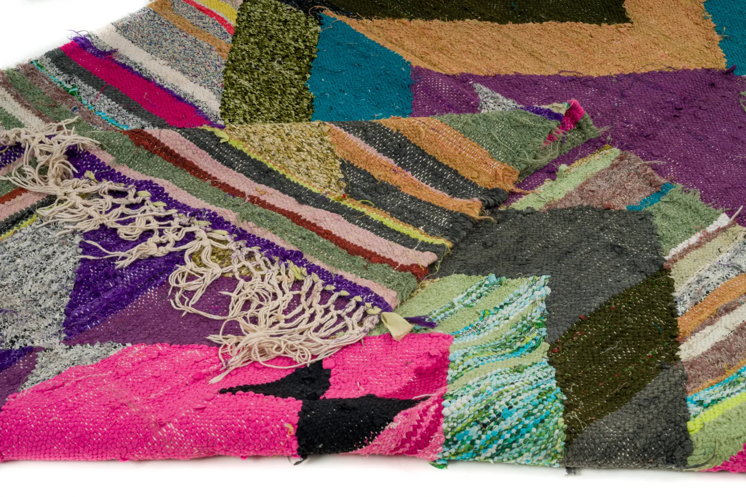 Marokkansk berber tæppe Boucherouite 145 x 260 cm