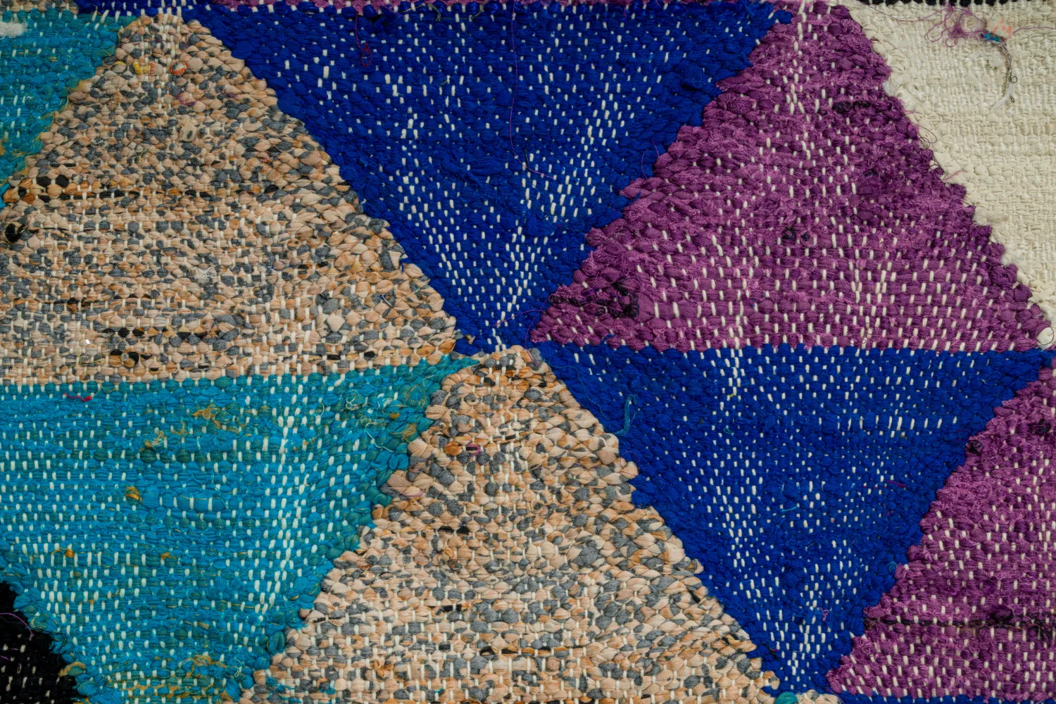 Marokkansk berber tæppe Boucherouite 130 x 250 cm