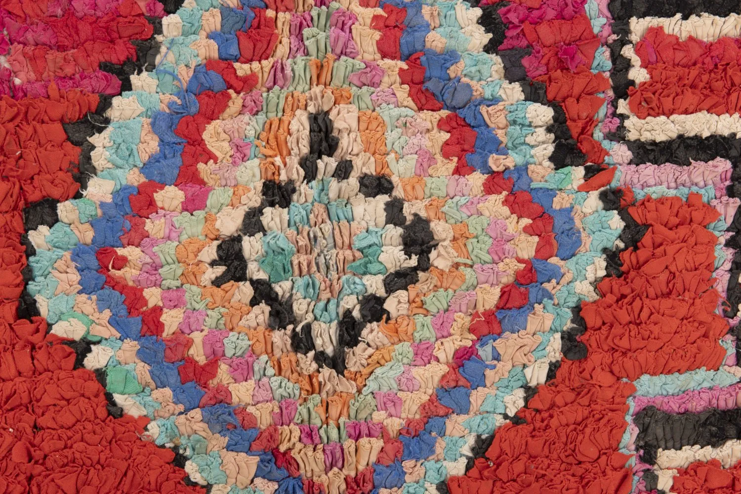 Marokkansk berber tæppe Boucherouite 185 x 110 cm