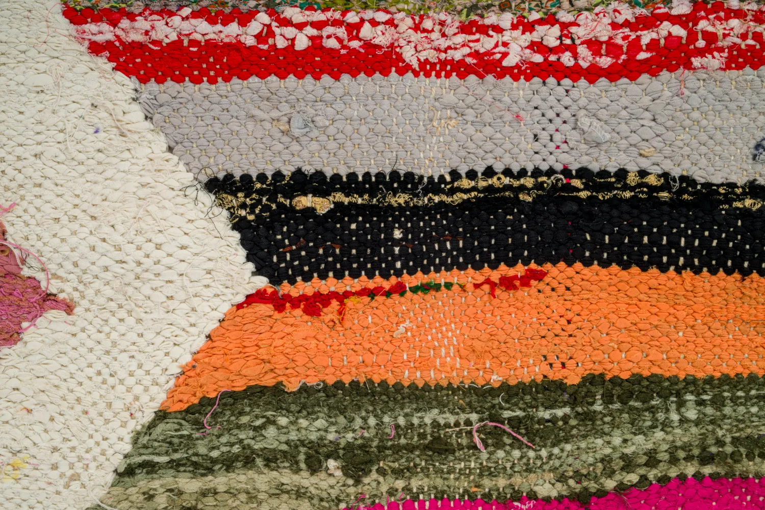 Marokkansk berber tæppe Boucherouite 135 x 270 cm