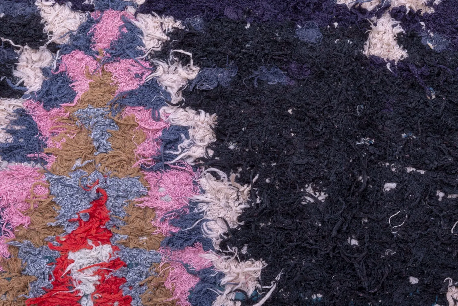 Marokkansk berber tæppe Boucherouite 245 x 135 cm