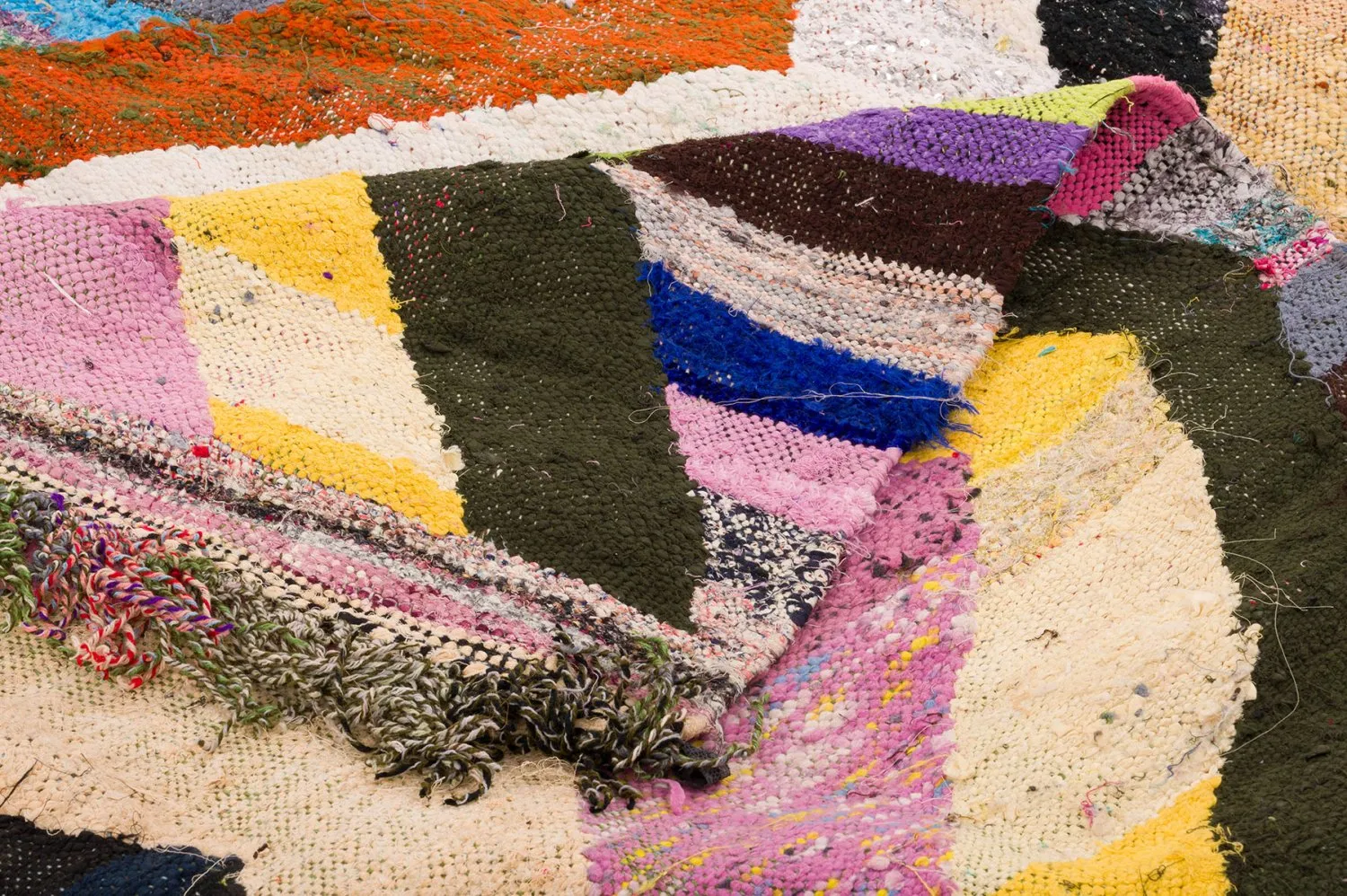 Marokkansk berber tæppe Boucherouite 145 x 290 cm